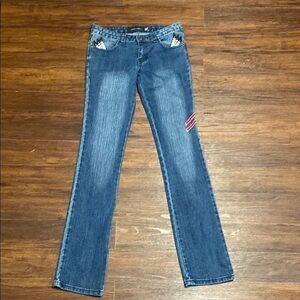 DSQUARED2 Women's Skinny Jeans - Blue with Red Accent